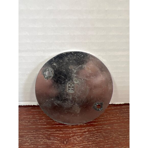 Harley-Davidson Chrome & Gold "Live To Ride" Eagle Derby Cover E3 - Picture 3 of 3